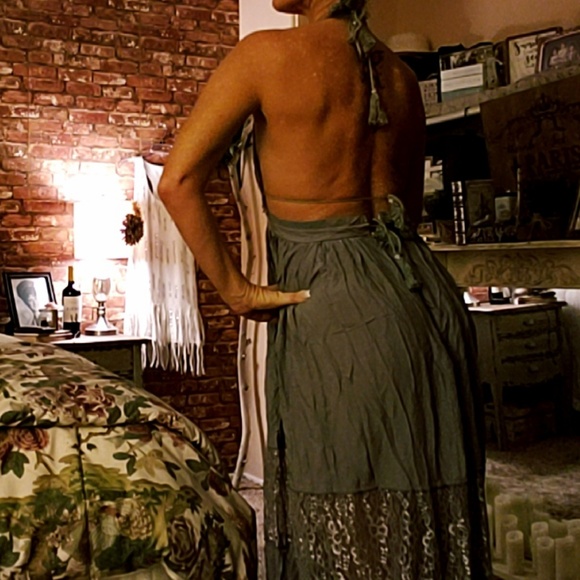 Gray Maxi Dress - Picture 5 of 6